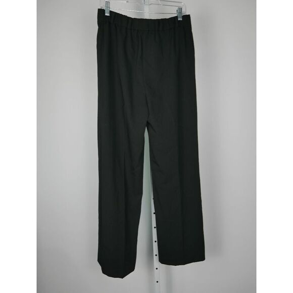 Tommy Hilfiger Women’s Black Chain Belt Wide-Leg Trousers Size 14 Work Pants - Picture 3 of 9